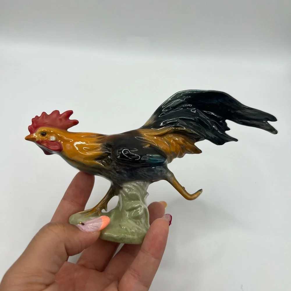 Goebel Hummel CV60 Running Haushahn Rooster Chicken Vintage Collectible Figurine